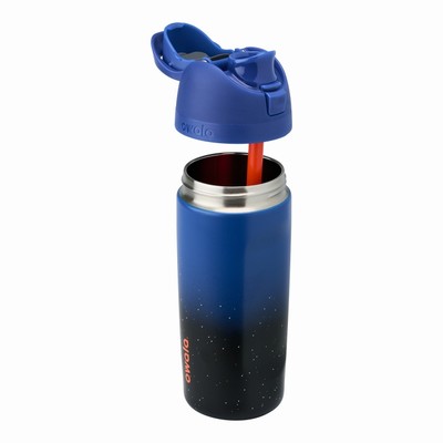 Owala 16oz FreeSip® Water Bottles Kids Blue/Black | 4315-XHKVQ